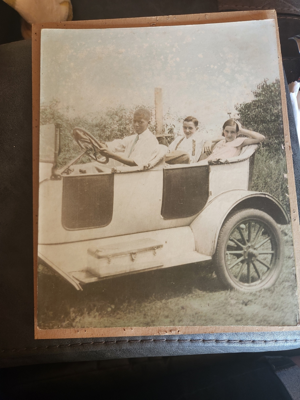 Antique Automobile Sepia Wall Art Print - Neutral Tones